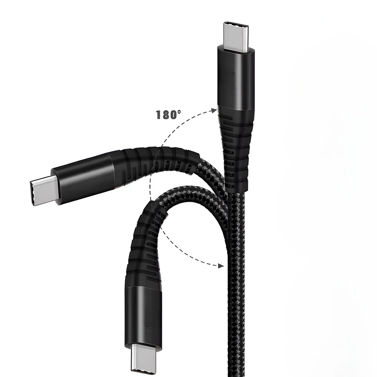 Cable de Datos USB-C a USB-C 2.5 m Premium PD 60W 3