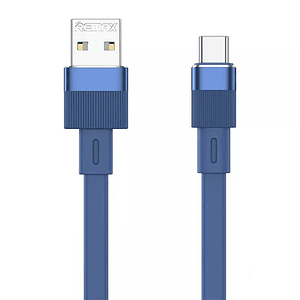 Cable USB-C Remax Flushing, 2.4A, 1 m (Blue)