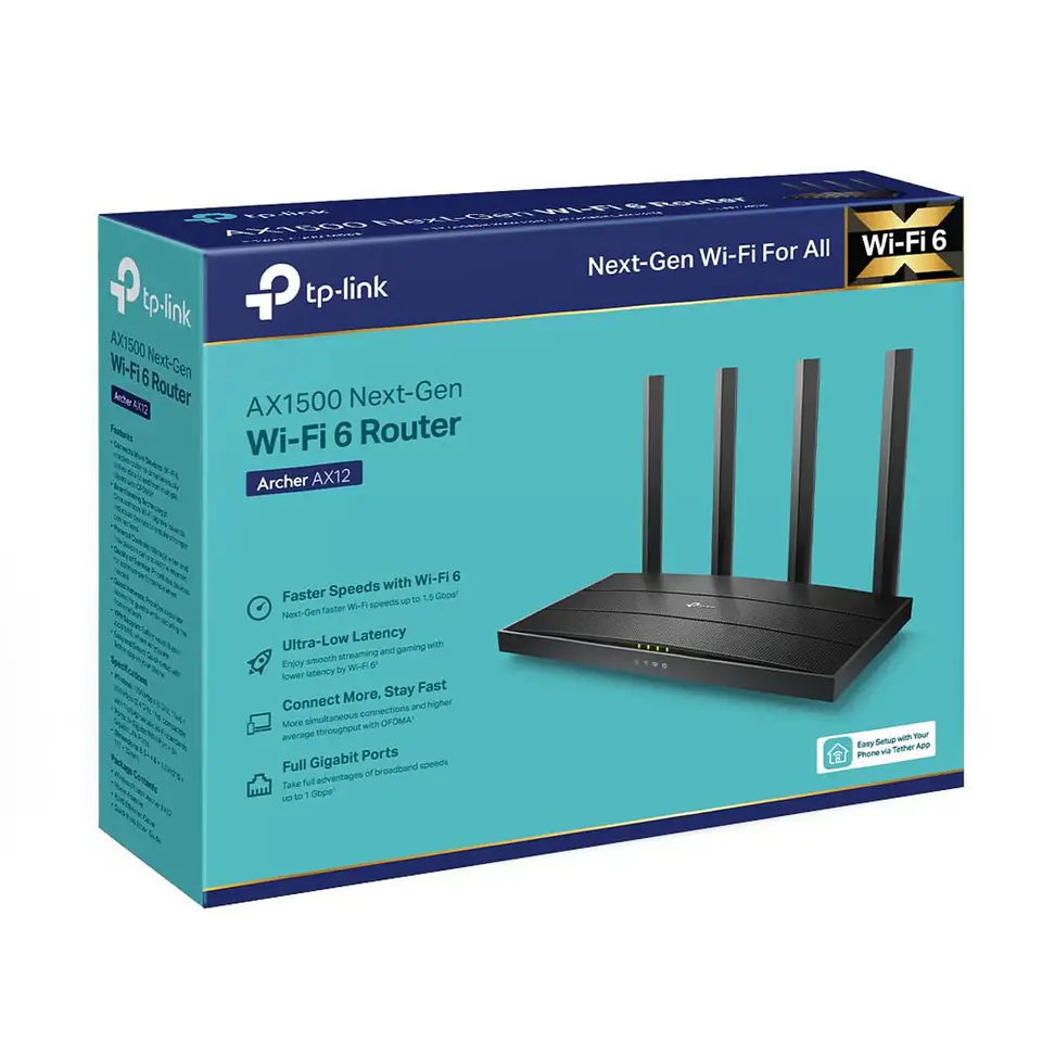 Router TP-Link Archer AX12 AX1500 WiFi 6 Dual Band 3