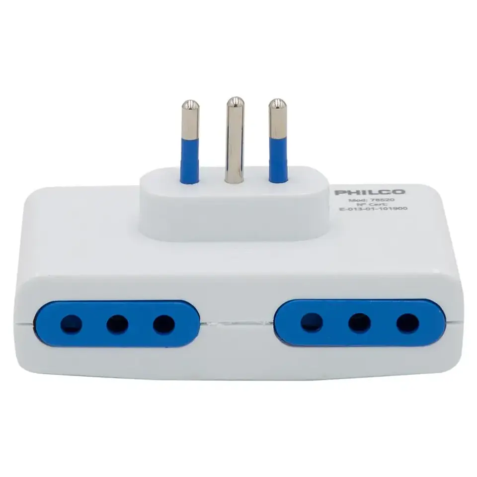 Enchufe Plano Cuádruple Philco 78520 2
