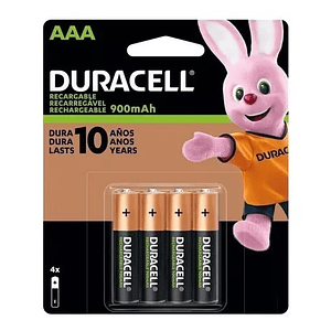 Pilas Duracell Recargables AA x4 Unidades 2500 mAh