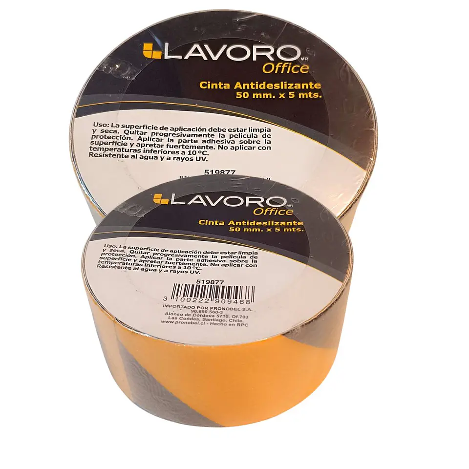 Lavoro Cinta Antideslizante 15 mts x 50 mm Amarillo/Negro  1
