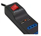 Philco Extensión 4 Tomas de Corriente y 2 USB 1.5 m 2500W XT41 Negro - Miniatura 2