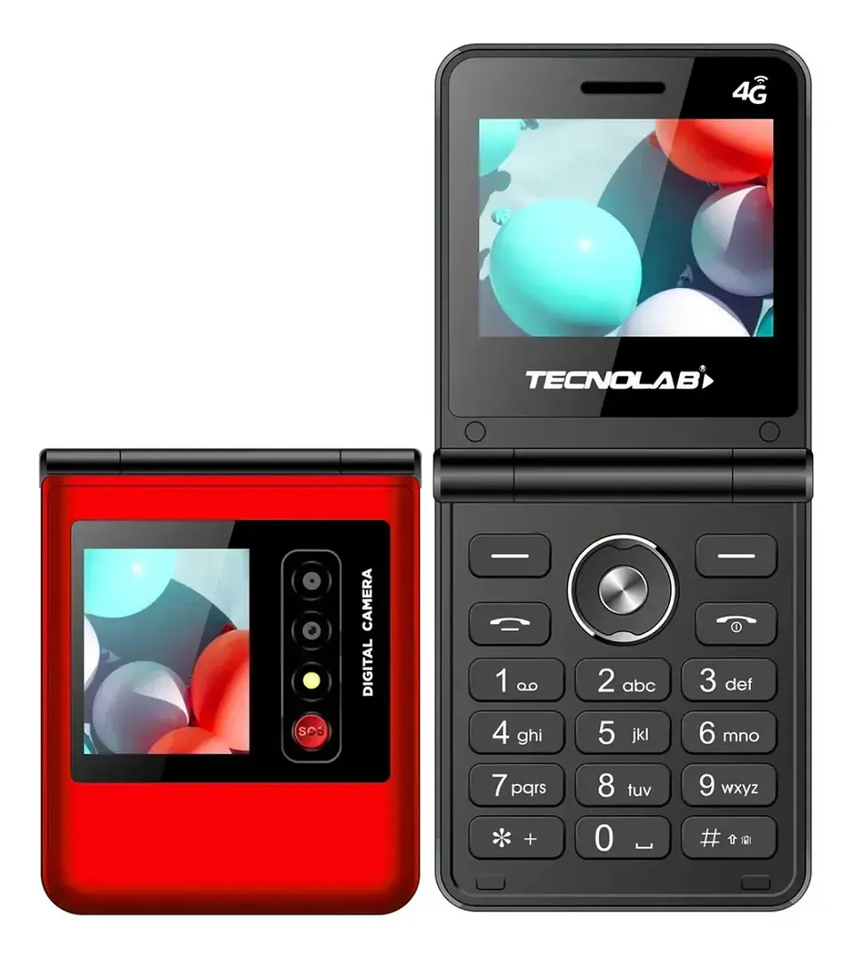 Teléfono Celular Senior 4G Adulto Mayor Dual SIM TL709 Rojo     1