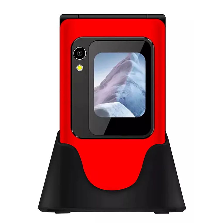 Teléfono Celular Adulto Mayor Dual SIM 2.8 Pulgadas TL705 Rojo 2