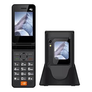 Teléfono Celular Adulto Mayor Dual SIM 2.8 Pulgadas TL705 Negro
