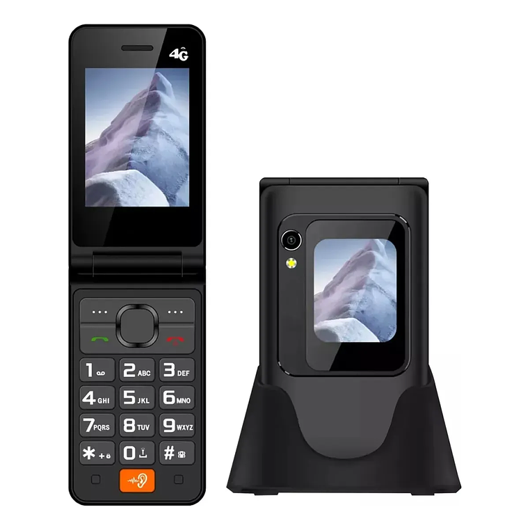 Teléfono Celular Adulto Mayor Dual SIM 2.8 Pulgadas TL705 Negro 1