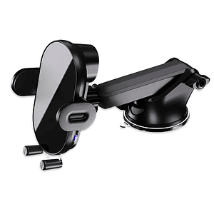 SOPORTE PARA CELULAR  DE AUTO TM-200543 CARGADOR 15W TECMASTER