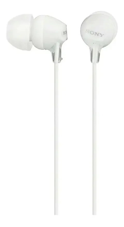 AUDIFONO CON CABLE MDR-EX15LP WHITE SONY 