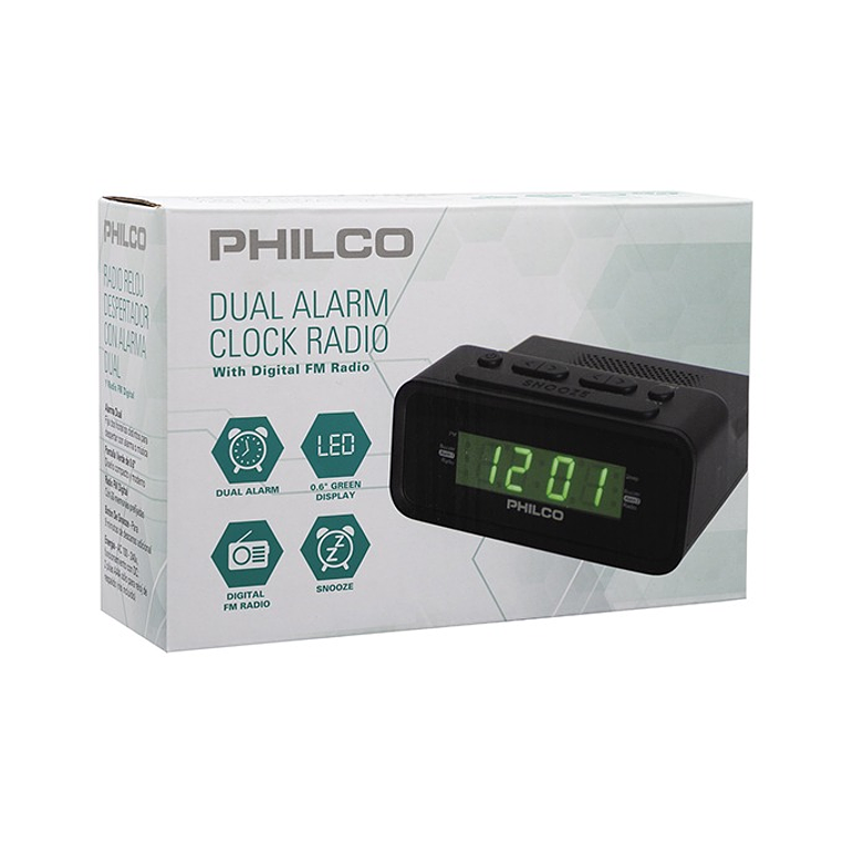 RADIO RELOJ 1006 GR PANTALLA LED  0,6 PHILCO 1