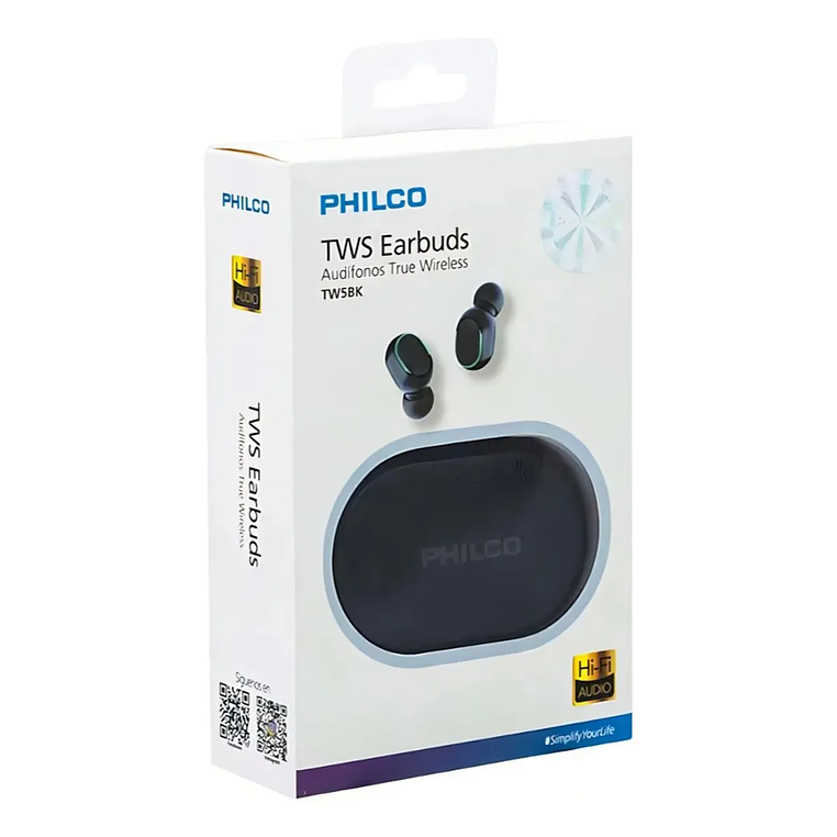AUDIFONO WIRELESS TWS5BK NEGRO PHILCO 3