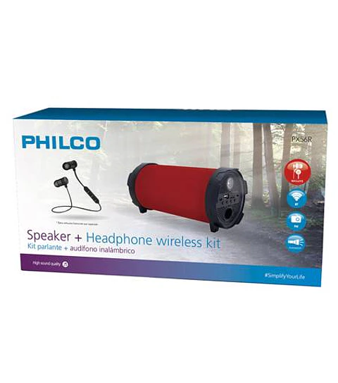PARLANTE BT +AUDIFONO BT PX56R PHILCO