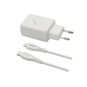 Cargador Tipo C a Lightning 20 W Philco
