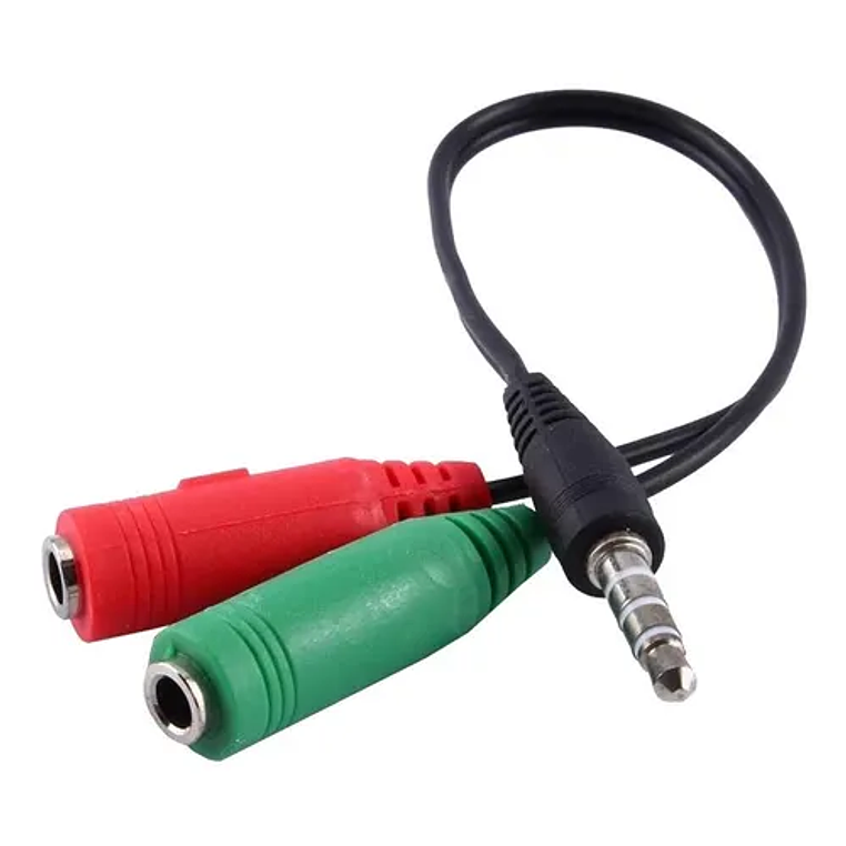 Adaptador de Audio 3,5 mm Macho a Micrófono y Audífono 1