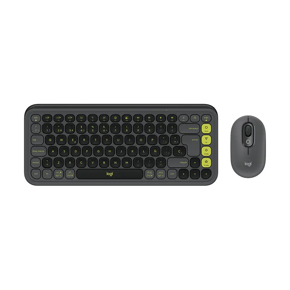 TECLADO BLUETOOTH  + MOUSE ESP GRAFITO POP ICON  LOGITECH 1