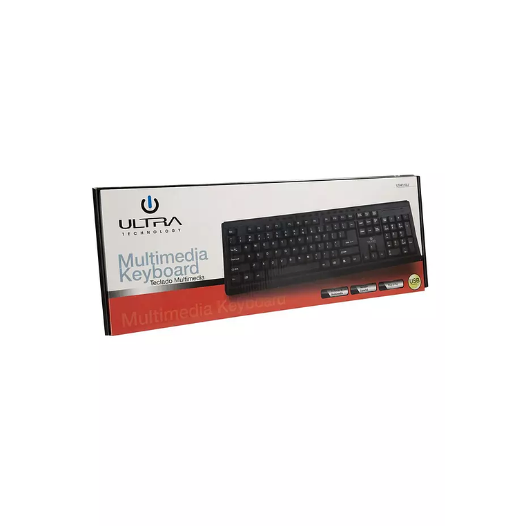 TECLADO USB MULTIMEDIA UT-K110U ULTRA 2
