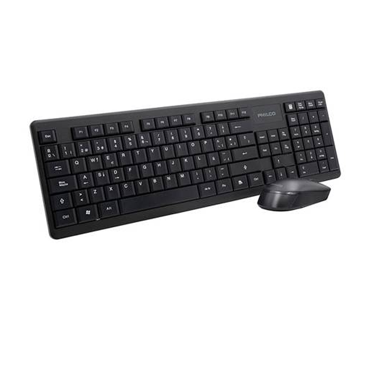 TECLADO + MOUSE INALAMBRICO PPR6314 NEGRO PHILCO 1
