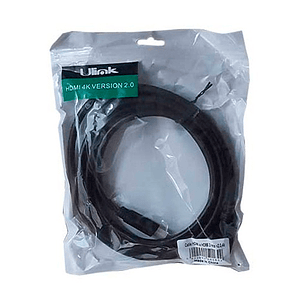 CABLE HDMI A HDMI 15 MTS V2.0 4K 3D CCS 26AWG ULINK