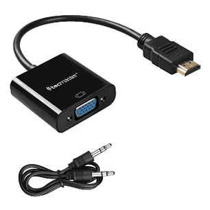CONVERTIDOR  HDMI MACHO A VGA HEMBRA + CABLE TECMASTER