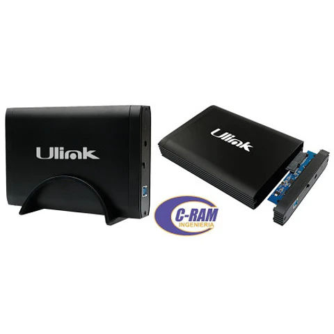 Cofre Porta Disco Duro SATA 3,5″ con Conexión USB 3.0  