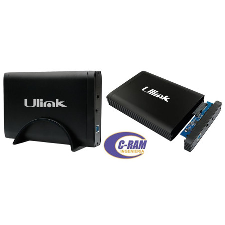 Cofre Porta Disco Duro SATA 3,5″ con Conexión USB 3.0   1