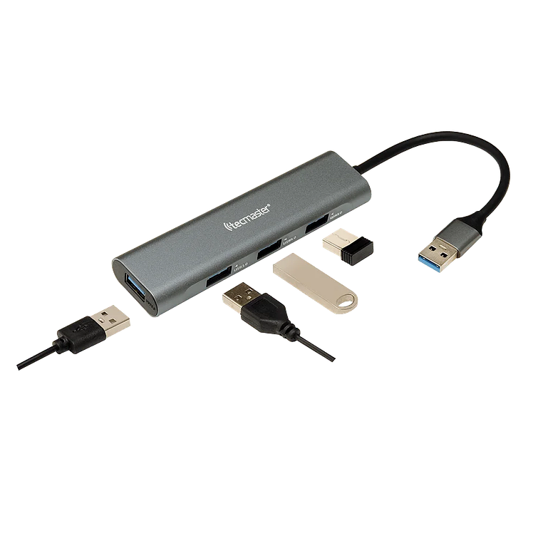 HUB CABLE USB 3,0 4PUERTOS TM-100534 TECMASTER 3