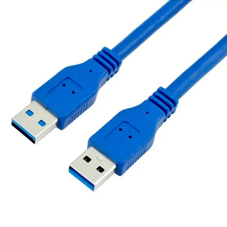 CABLE USB 3,0 MACHO A MACHO 3MTS AZUL ULINK 1