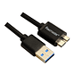 CABLE USB-A 3,0 A MICRO-B 3,0 1MT TM-100551 TECMASTER - Miniatura 1