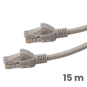 CABLE RED CAT5 15 MTS GRAY ULINK