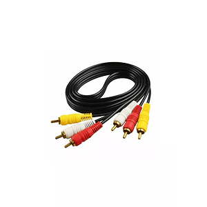 CABLE 3 PLUG RCA A 3 PLUG RCA 1,80 MTS ULTRA