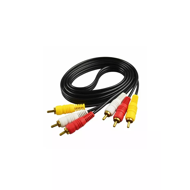 CABLE 3 PLUG RCA A 3 PLUG RCA 1,80 MTS ULTRA 1