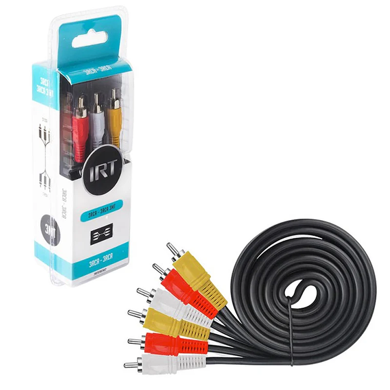CABLE 3 RCA MACHO - 3RCA 3RCA3RCA02 IRT 3MT 1