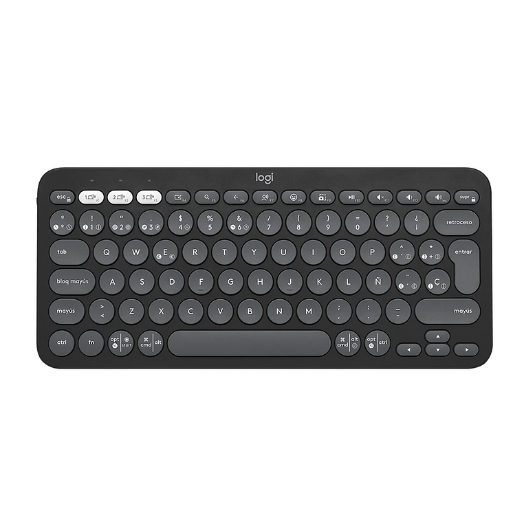 Teclado Bluetooth Logitech Pebble Keys 2 K380s, Color Grafito (ES) 2