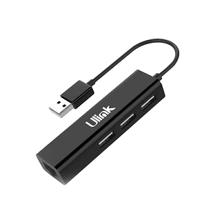 Adaptador USB 2.0 A Ethernet 3 HUB USB 2.0 / Mod. UL-USBLAN