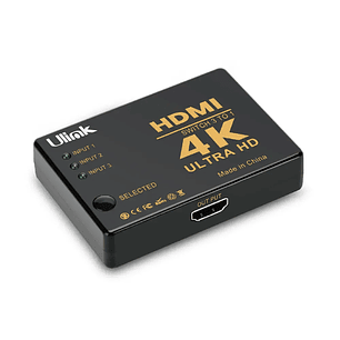 Switch de video HDMI 4K  3 Puertos / Mod. UL-VS4K3
