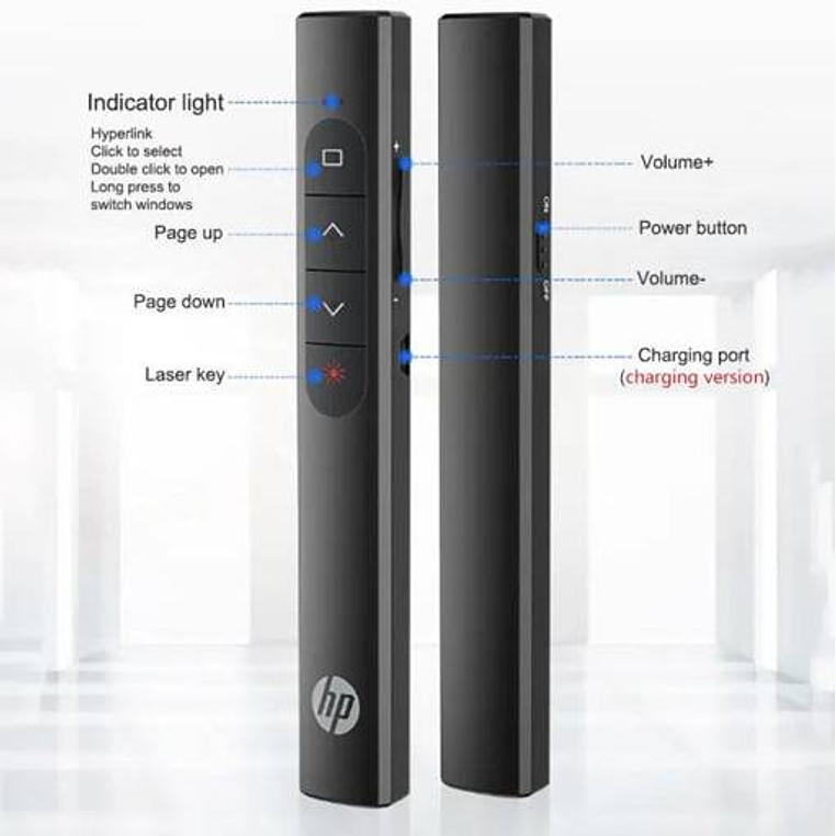 PRESENTADOR INALAMBRICO LASER HP SS10R RECARGABLE   1