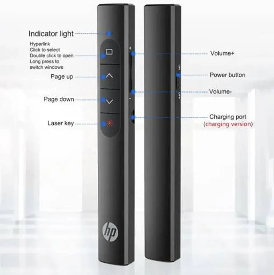 PRESENTADOR INALAMBRICO LASER HP SS10R RECARGABLE   1