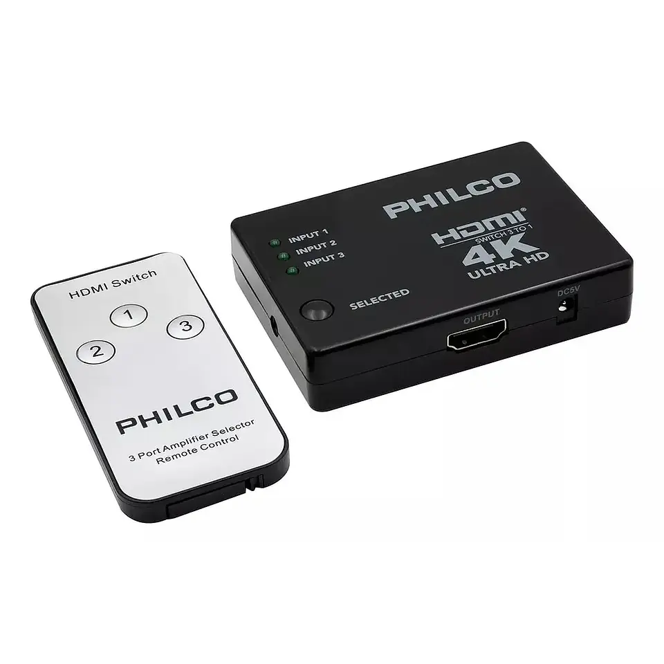 SWITCH HDMI P4109 ULTRA HDMI 3X1 PHILCO 1