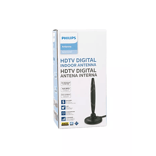 ANTENA HDTV INDOOR 180 GRADOS ROTACION SDV 1230 PHILIPS