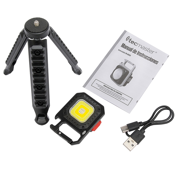 LINTERNA MINI LIGTH RECARGABLE TIPO C OUTDOOR TM-800103 TECMASTER 9