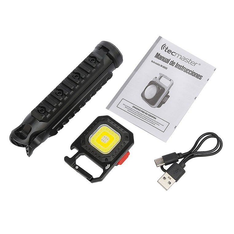 LINTERNA MINI LIGTH RECARGABLE TIPO C OUTDOOR TM-800103 TECMASTER 11