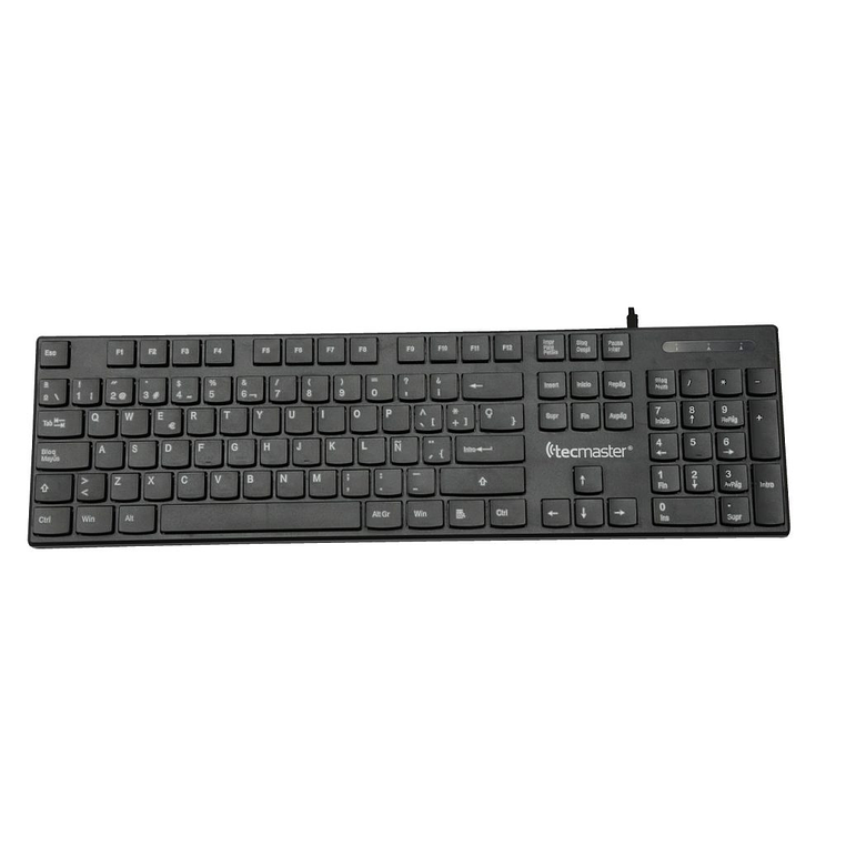 TECLADO USB ESPAÑOL TM-100513 NEGRO TECMASTER 1