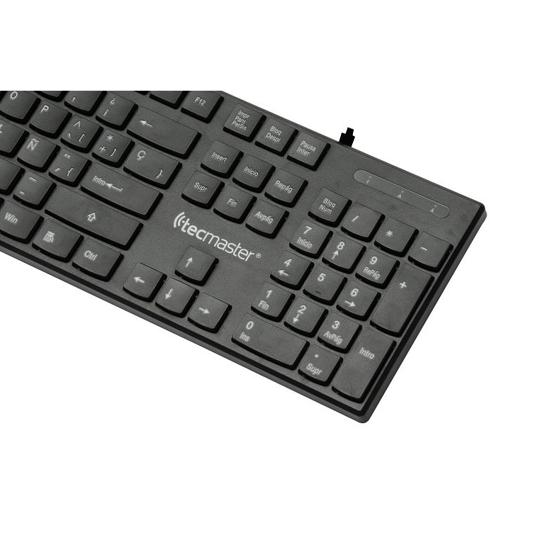 TECLADO USB ESPAÑOL TM-100513 NEGRO TECMASTER 4