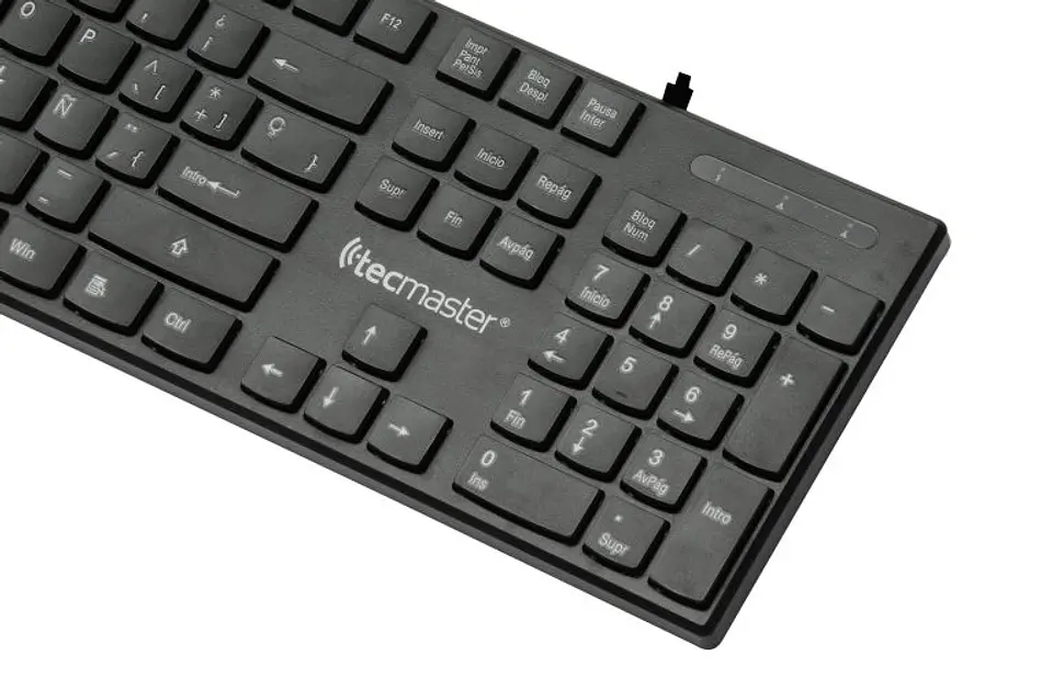TECLADO USB ESPAÑOL TM-100513 NEGRO TECMASTER 4