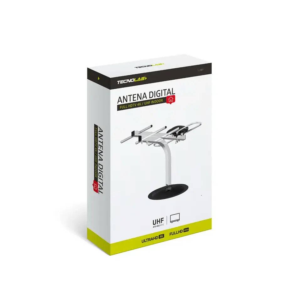 ANTENA TV DIGITAL PARA INTERIOR O EXTERIOR 5-7DB TL587 TECNOLAB 3