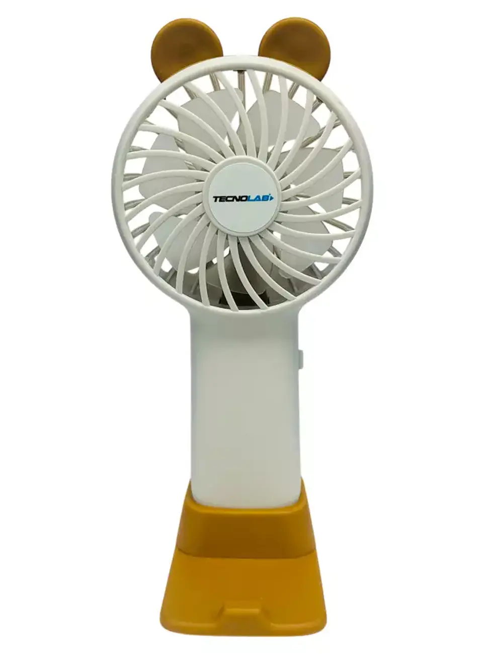 MINI VENTILADOR DE MANO TIPO OSO RECARGABLE 225MAH WHITE TL672 TECNOLAB 1