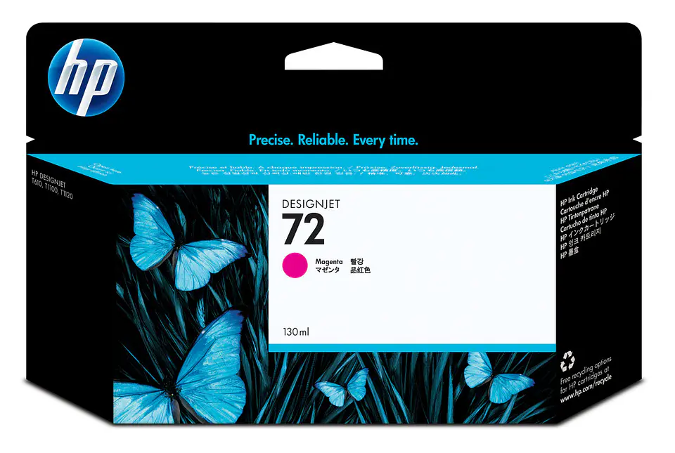 HP Cartucho de tinta 72 de 130 ml Magenta C9372A 1