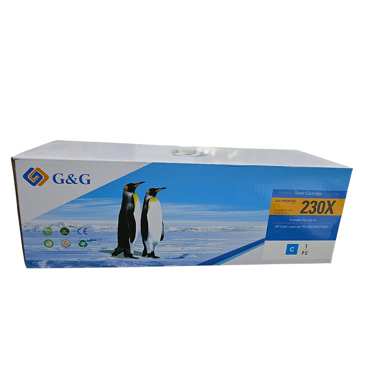 Tóner alternativo W230X CIAN G&G 2