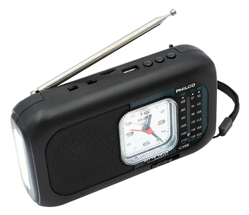 Radio Solar De Emergencia BT Philco ICX66 1