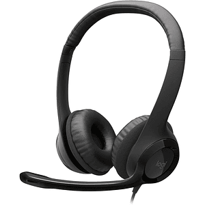 Audífonos Logitech H390 Balck Stereo C/N Microfono Usb